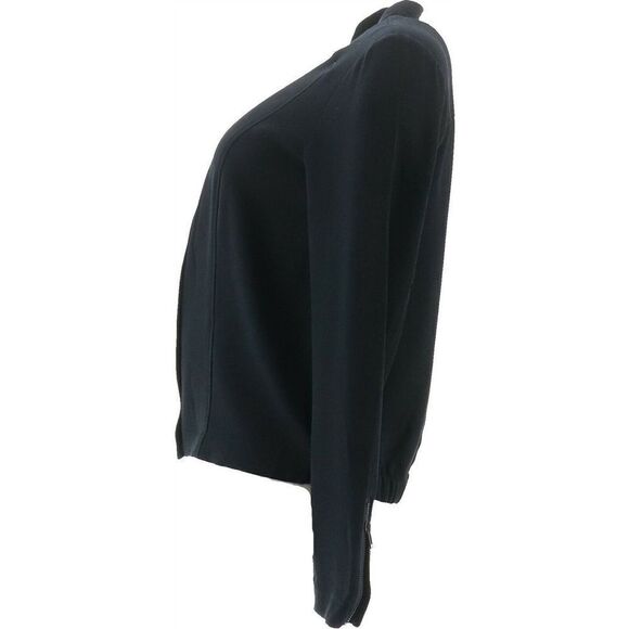 Lisa Rinna Zip Front Textured Bomber Jacket - Picture 4 of 7